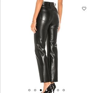 REVOLVE Agolde black leather pants